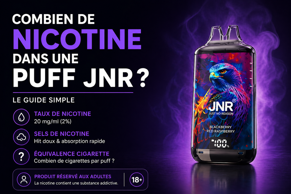 Combien de nicotine dans une Puff JNR ?